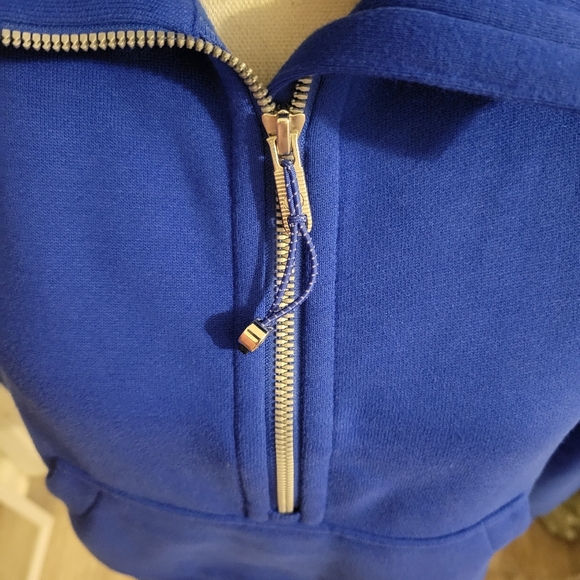 LULULEMON GALACTIC COBALT OVERSIZED HALF ZIP SCUBA HOODIE - Picture 2 of 5